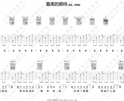 最美的期待吉他谱 周笔畅 E调弹唱谱 吉他演示视频