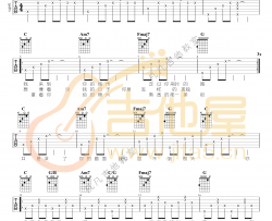 好久不见吉他谱_陈奕迅_C调指法编配_吉他弹唱六线谱