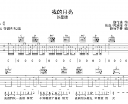 苏星捷《我的月亮》吉他谱-G调原版弹唱吉他谱