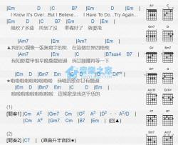 啦啦啦吉他谱 Em调版 孙淑媚