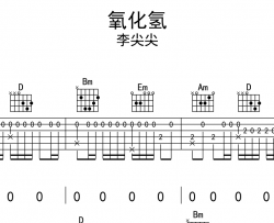 李尖尖《氧化氢》吉他谱_G调精编版吉他谱