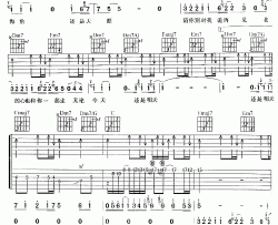 齐秦《请你别对我说再见》吉他谱_C调吉他弹唱谱