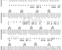 林宥嘉《请说》吉他谱 C调弹唱六线谱