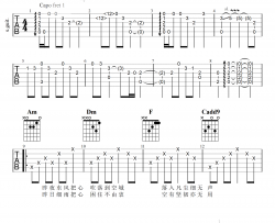 张哲瀚《孤梦》吉他谱_山河令插曲_弹唱六线谱