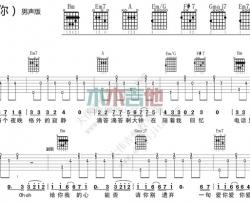 邓紫棋《A.I.N.Y.爱你》吉他谱(D调)-Guitar Music Score