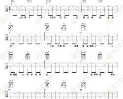 沈园外吉他谱_阿yueyue_C调简单版_弹唱谱
