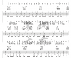 任然《后继者》吉他谱 任然 吉他图片谱 高清