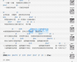 说一句我不走了吉他谱 C调和弦谱_音乐之家编配_KIngStar