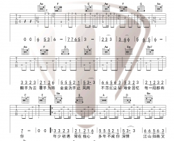 《惊鸿一面》吉他谱-许嵩/黄龄-C调原版六线谱-吉他弹唱教学
