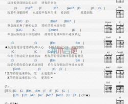 谢金燕《永远爱你》吉他谱-Guitar Music Score