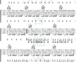 时光吉他谱 带前奏扫弦版 许巍 演示视频