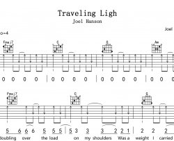 《Traveling Light》吉他谱_Joel Hanson_C调六线谱