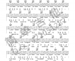 《You Are My Sunshine》吉他谱-C调原版弹唱六线谱-高清图片谱