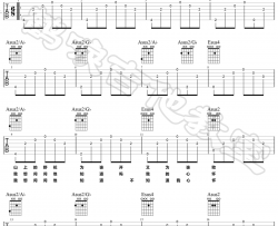 野花吉他谱 田震 A调弹唱谱 吉他教学视频
