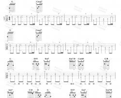 安静吉他谱_周杰伦_G调编配版吉他伴奏谱