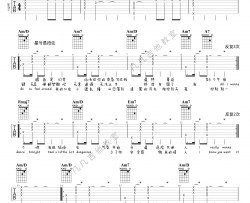 情人吉他谱_蔡徐坤_吉他弹唱六线谱附演示视频