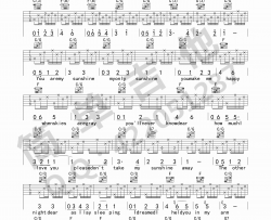 Elizabeth,Mitchell《You Are My Sunshine》吉他谱-Guitar Music Score