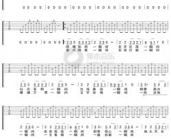 布皮树《一瞬间》吉他谱 弹唱六线谱