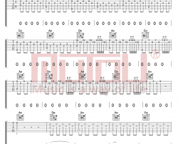 刀郎《西海情歌》吉他谱(C调)-Guitar Music Score