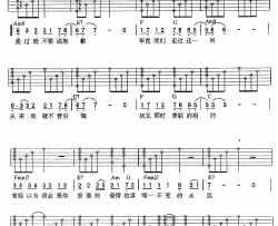 爱上一个不回家的人吉他谱_C调弹唱六线谱_林忆莲