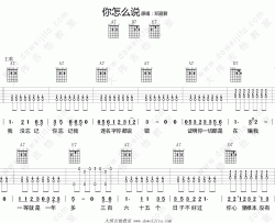 邓丽君《你怎么说 布鲁斯版 》吉他谱(A调)-Guitar Music Score