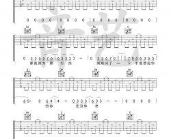 萧亚轩《突然想起你》吉他谱(C调)-Guitar Music Score