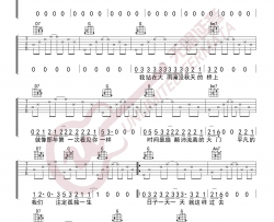 贰佰《狗日的青春》吉他谱_G调_弹唱六线谱