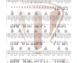 《下辈子不一定还能遇见你》吉他谱_陈雅森_C调弹唱六线谱
