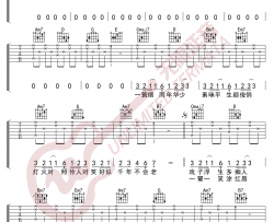 排骨教主《伶人》吉他谱_G调_弹唱六线谱