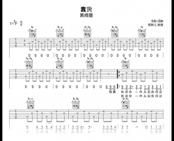 蠢货吉他谱_黄绮珊_高清完整版_弹唱六线谱