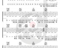 借吉他谱 G调原版编配 毛不易