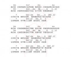 周深,陈卓璇《眼泪成诗》吉他谱(C调)-Guitar Music Score