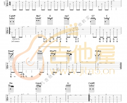 《刻在我心底的名字》吉他谱_蔡依林/田馥甄_C调高清弹唱六线谱