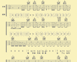 牵丝戏 C调六线谱 图片谱标准版 吉他谱 银临、Aki阿杰 吉他图片谱 高清