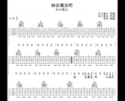 DJ小鱼儿《她会魔法吧》吉他谱_G调指法吉他谱