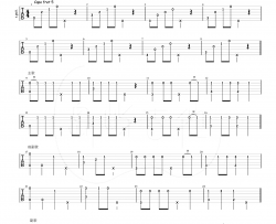 欧若拉指弹谱_张韶涵_吉他指弹教学视频_打板独奏