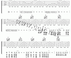 我是不是该安静地走开|吉他谱|图片谱|高清|郭富城