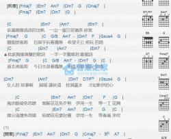 女人的故事吉他谱 C调版 江蕙