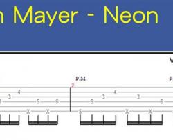 John,Mayer《Neon》吉他谱-Guitar Music Score