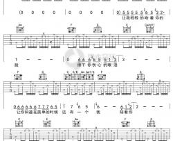 陈升《不再让你孤单》吉他谱 C调弹唱六线谱