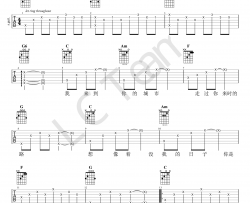 好久不见指弹谱-陈奕迅-简单版-吉他新手入门级