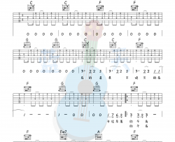 开往早晨的午夜吉他谱_张碧晨_C调指法版吉他六线谱