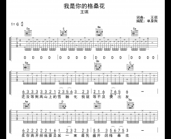 我是你的格桑花吉他谱-王琪-G调弹唱谱-图片谱