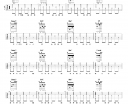 我好想你吉他谱_苏打绿_G调指法编配_吉他弹唱六线谱