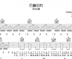 沈以诚《巴赫旧约》吉他谱_C调指法吉他谱