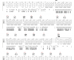 彼岸吉他谱_井胧/井迪儿_C调原版编配_吉他弹唱六线谱