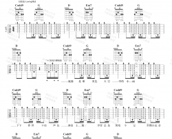 形容吉他谱_沈以诚_G调弹唱版吉他六线谱