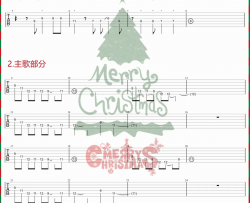 Feliz Navidad吉他谱_圣诞歌曲_C调_吉他弹唱教学