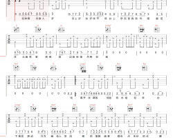 祥嘞嘞《难却》吉他谱 C调指法原版编配 民谣吉他弹唱六线谱