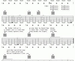 Wind Flower|吉他谱|图片谱|高清|齐秦
